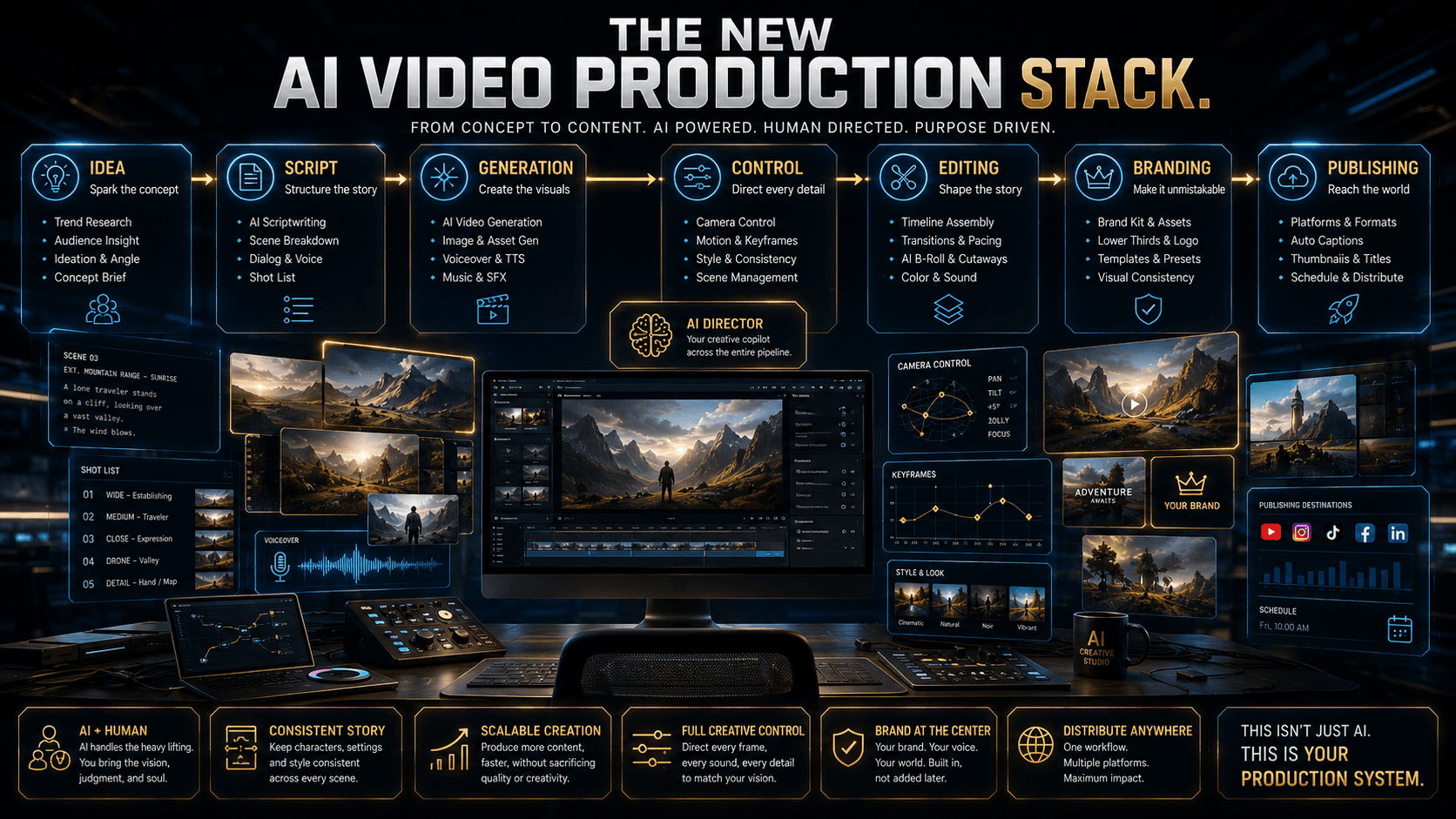 The new AI video production stack behind the best AI video generators
