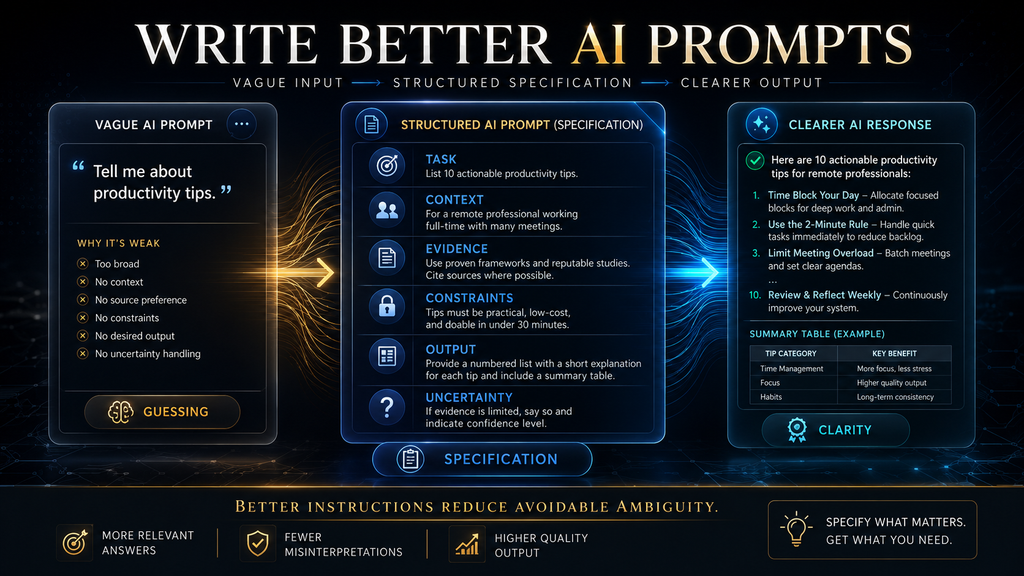 How to write AI prompts for more accurate and reliable answers