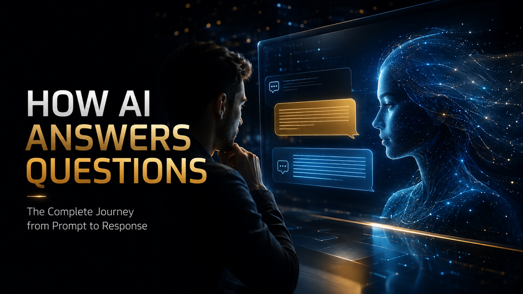 How AI answers questions from prompt to response