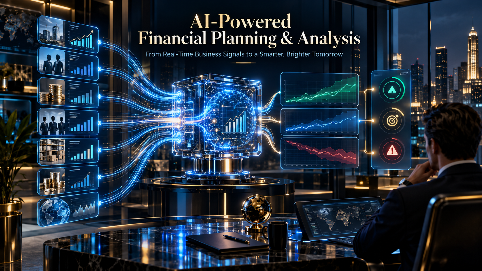 AI-powered continuous FP&A connecting live business data to forecasting and financial decisions, AI Financial Planning & Analysis.