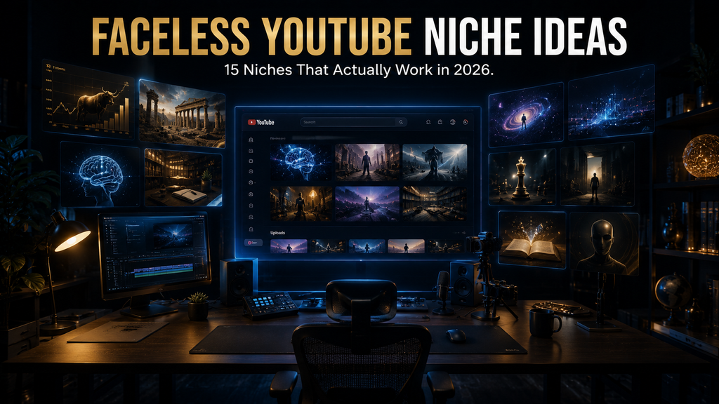 15 faceless YouTube channel niche ideas that actually work in 2026