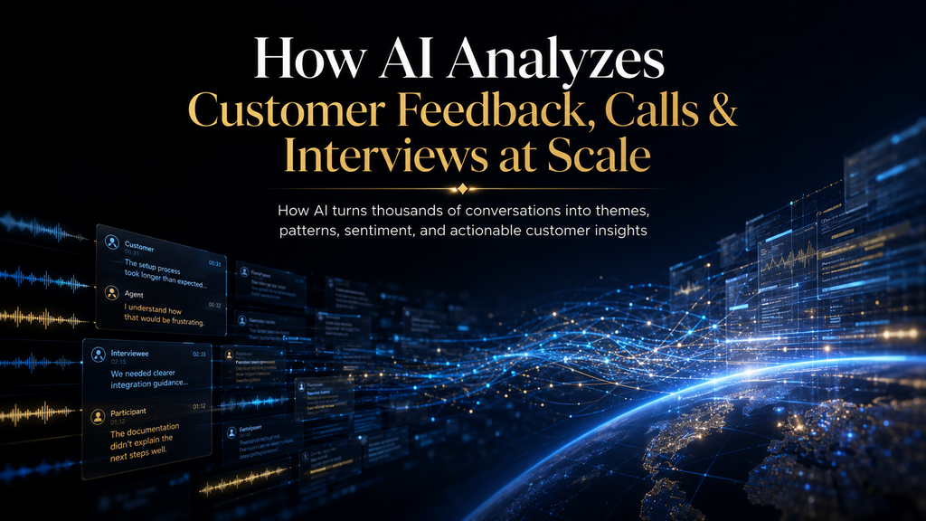 How AI finds themes, patterns and sentiment across multiple conversations.
