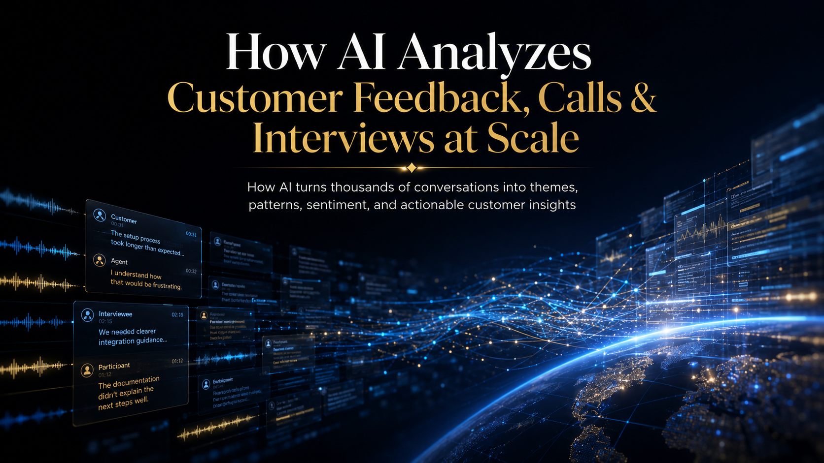 How AI finds themes, patterns and sentiment across multiple conversations.