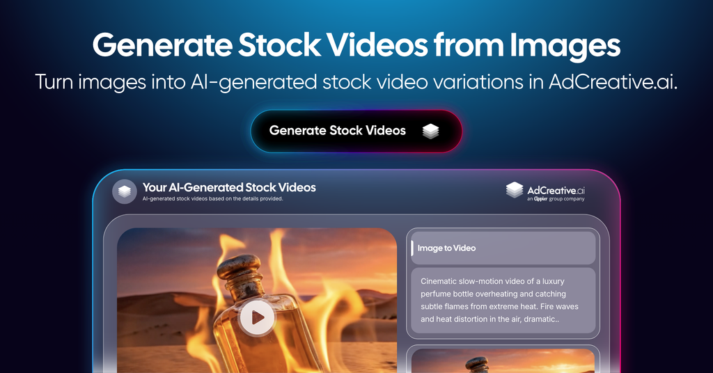 Generate stock videos from Images. AdCreative.ai Review