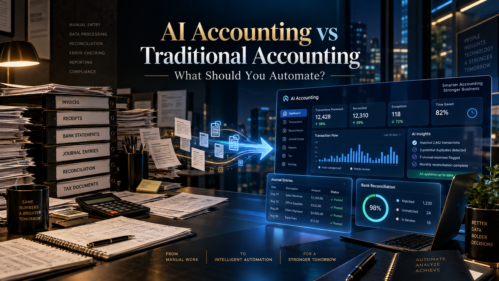 AI accounting automation compared with traditional accounting workflows-AI Accounting vs Traditional Accounting