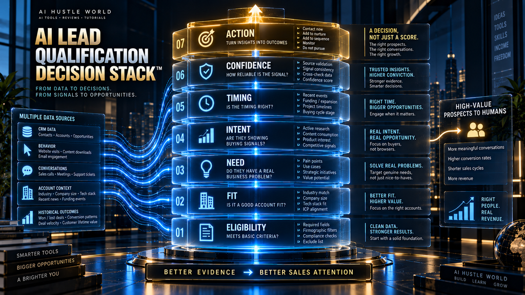 AI Lead Qualification Decision Stack framework for B2B prospect prioritization