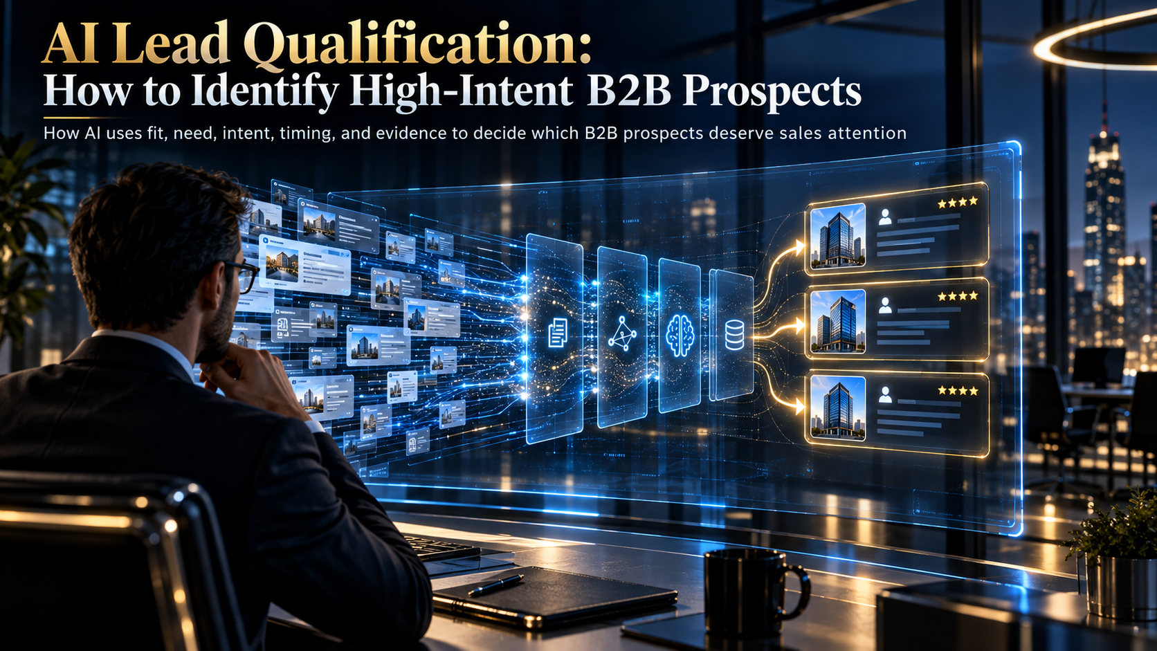 AI lead qualification for identifying high-intent B2B prospects