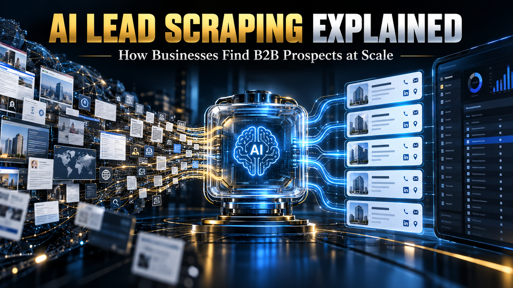 AI lead scraping turning web information into structured B2B prospect data