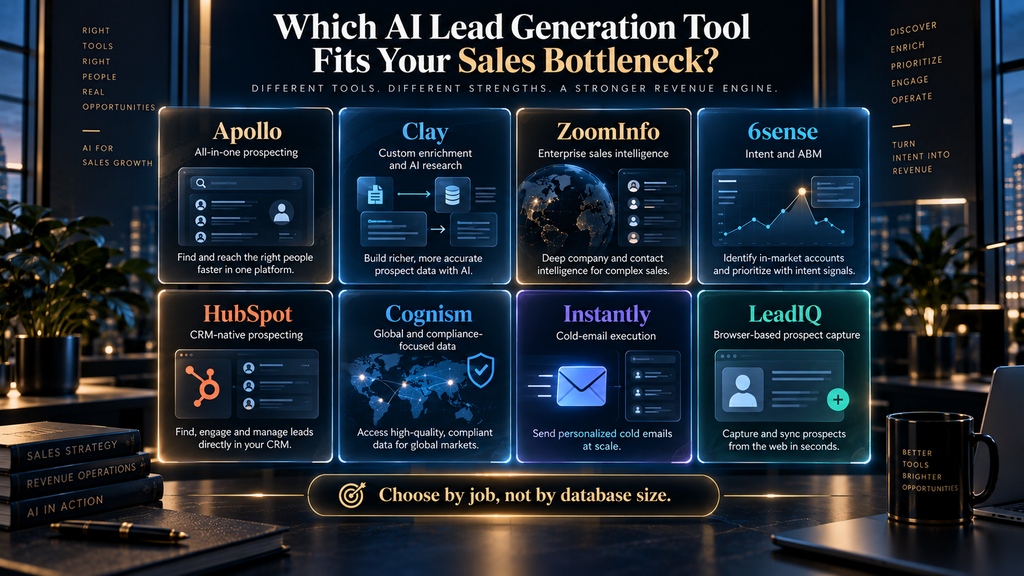 AI Lead Generation Stack Fit framework for choosing the right B2B prospecting platform