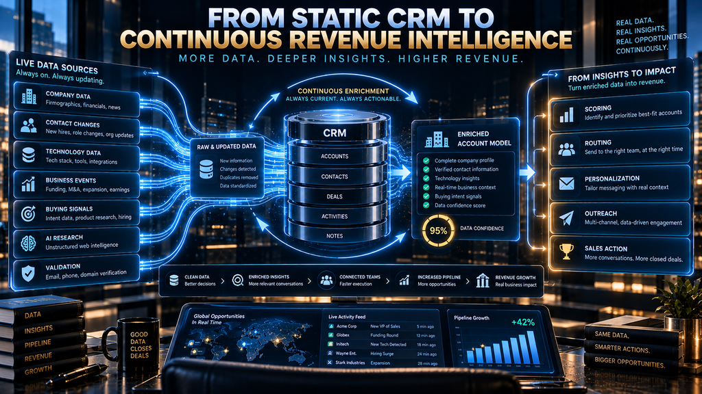 Comparison of B2B data cleansing, data enrichment, and lead qualification stages