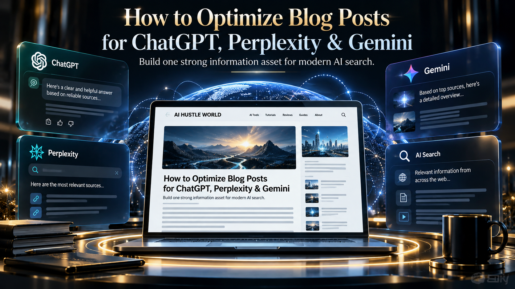 How to optimize blog posts for ChatGPT Perplexity Gemini with one AI search strategy