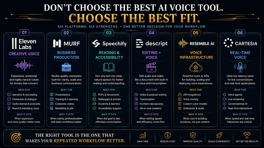 Final decision guide for choosing between ElevenLabs and AI voice alternatives