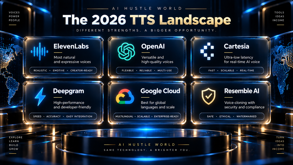 Comparison of leading AI text-to-speech providers in 2026