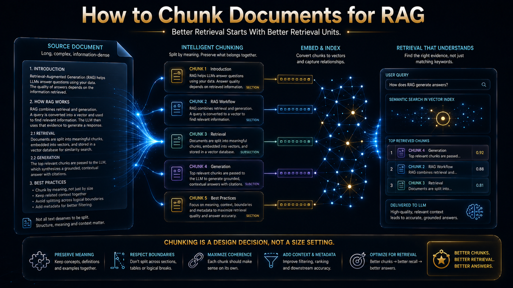 How to chunk documents for RAG and improve retrieval quality