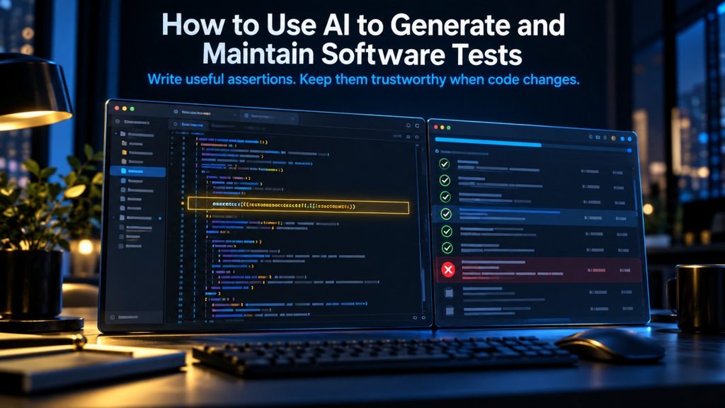 Developer test suite changing from an AI-generated draft to a reviewed regression check.