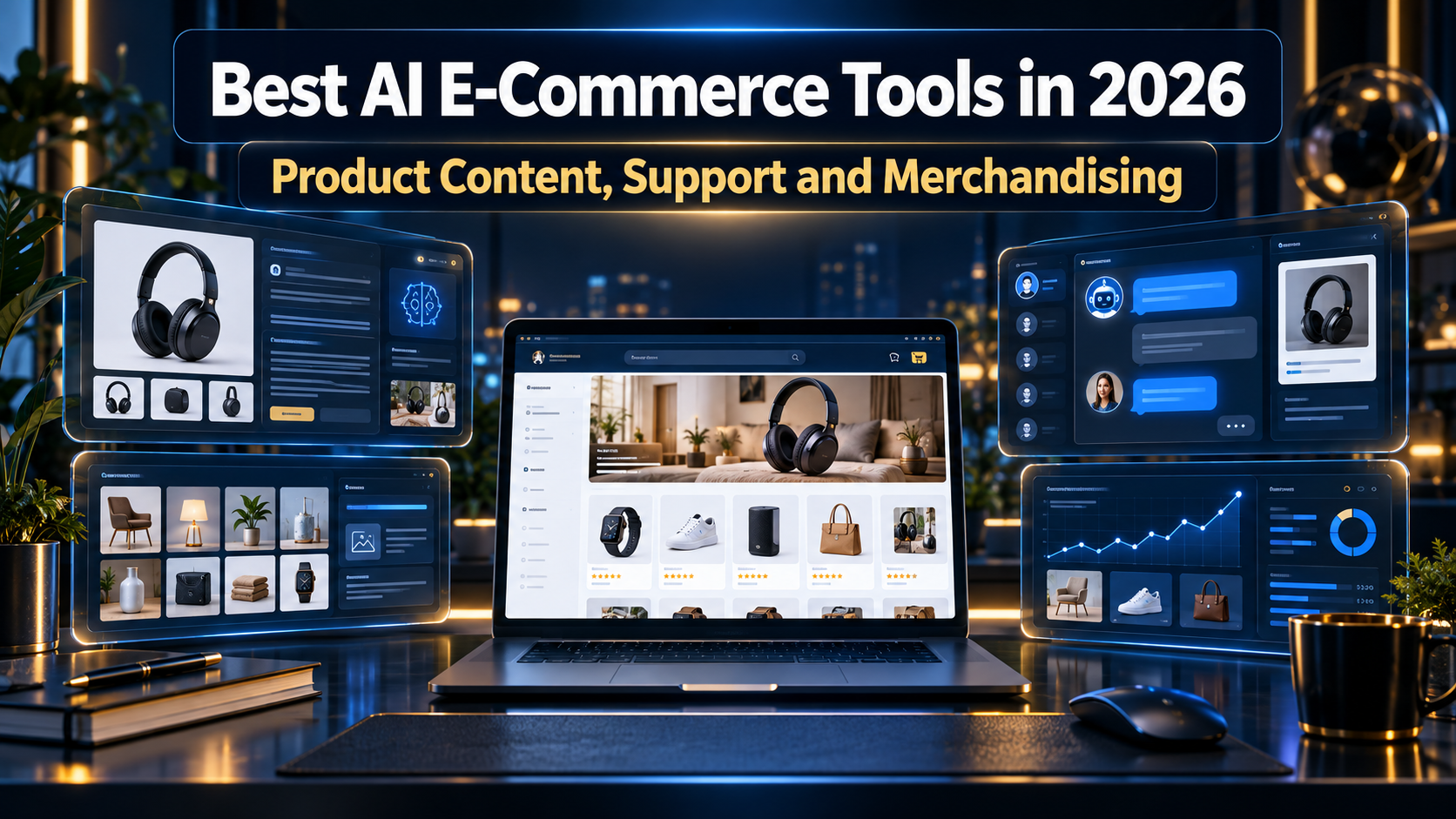 Best AI e-commerce tools for product content, customer support and merchandising in 2026