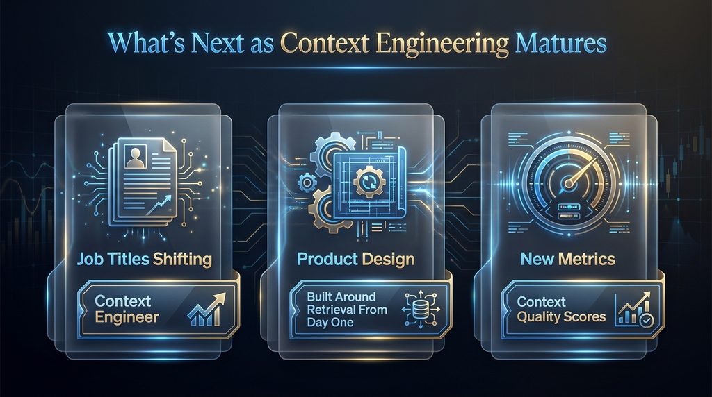 Context engineering's second-order effects: job titles, product design, and evaluation metrics shifting 