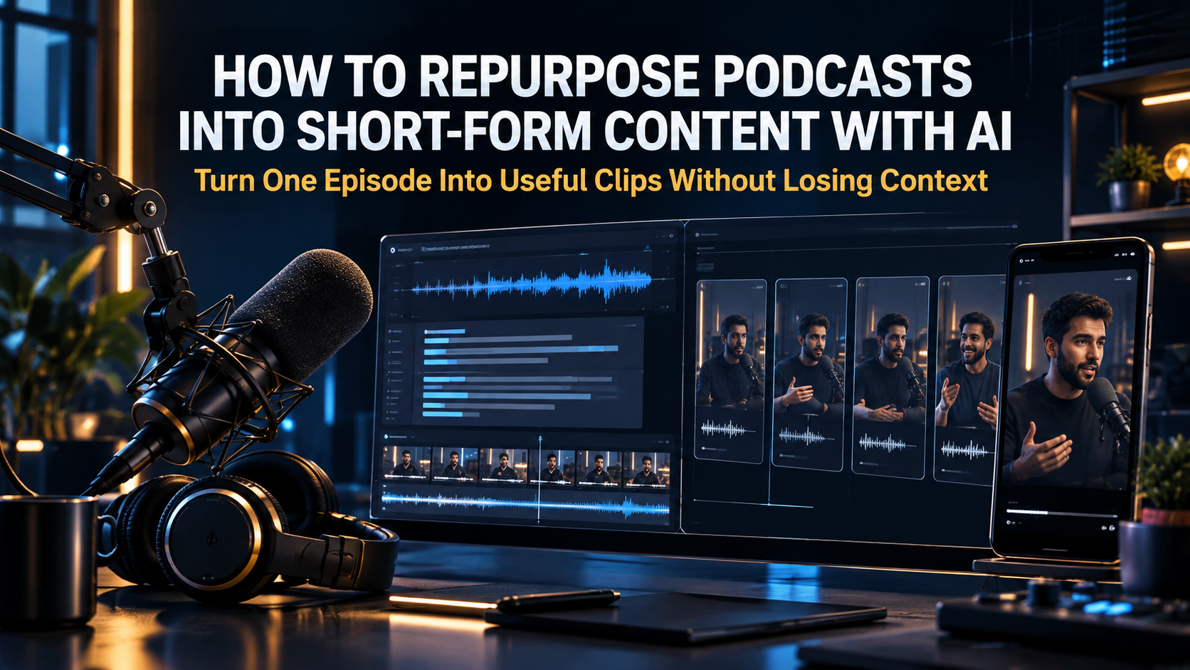 How to repurpose podcasts into short-form content with AI
