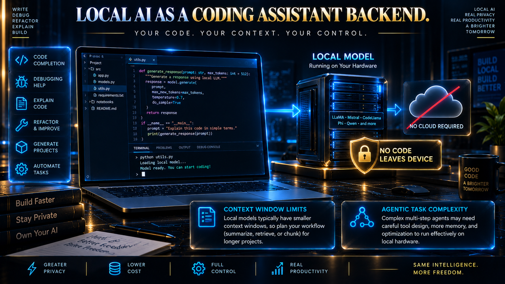 Using a local AI model as a backend for agentic coding assistants
