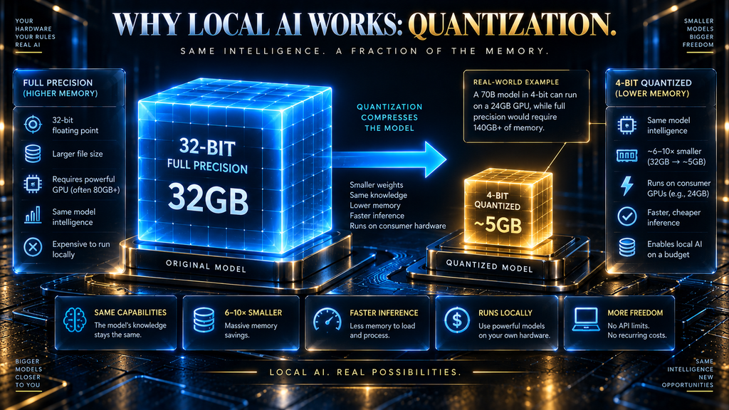 How quantization shrinks AI model size so it fits on consumer hardware
