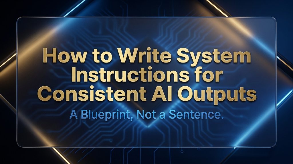 How to write system instructions for consistent AI outputs — hero image