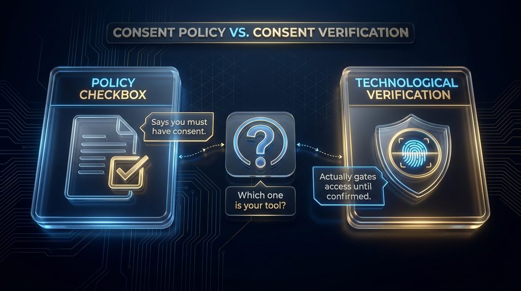 How voice cloning consent verification differs from a simple terms-of-service checkbox 