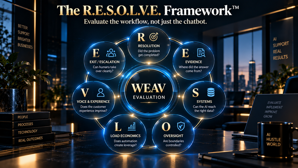 R.E.S.O.L.V.E. framework for evaluating AI customer support platforms